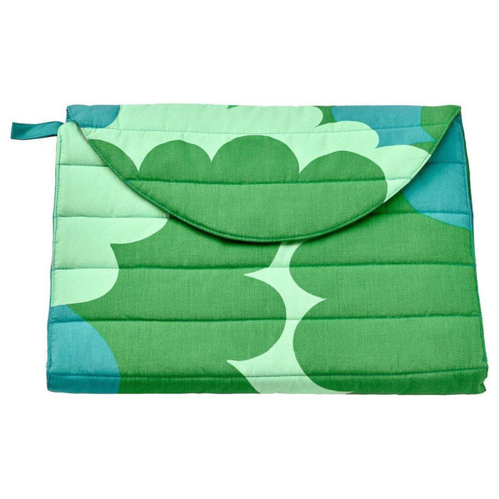 IKEA KLAPPA PLAYBOOK with GRÖNFINK Babycare mat, foldable/green, 70x35 cm