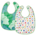  IKEA GRÖNFINK baby bib green and white 2-pack flat lay showing both colour variants #40584712