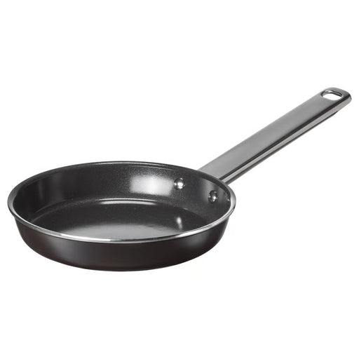 IKEA GULDÖRING 16 cm non-stick frying pan in black-grey with stainless steel handle #30611136