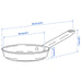 IKEA GULDÖRING 16 cm frying pan with stainless steel handle, another angle