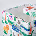 IKEA GULLKRÖS box with lid close-up jungle print recycled fabric texture