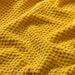 Close-up of IKEA GULVIAL yellow terry bath towel showing thick, soft cotton weave