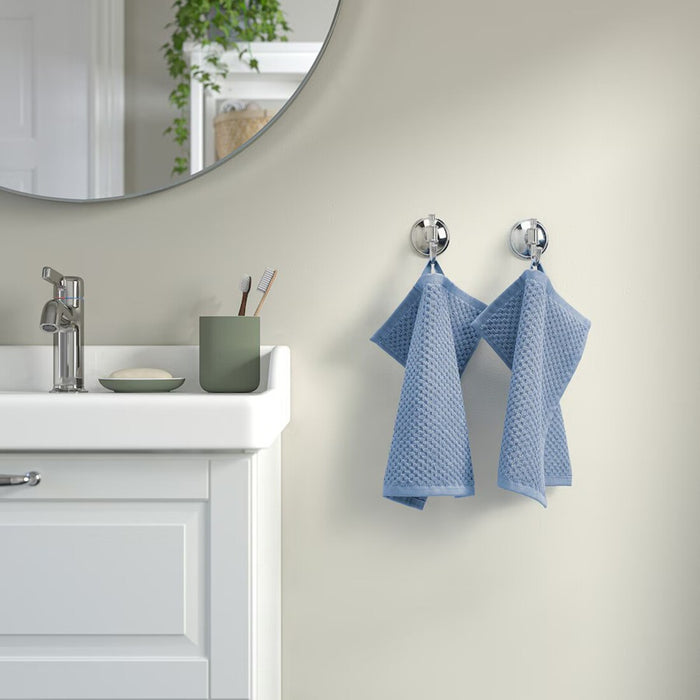 Digital Shoppy IKEA washcloths neatly folded, displaying their high-quality fabric."