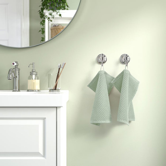 Digital Shoppy IKEA washcloths neatly folded, displaying their high-quality fabric."