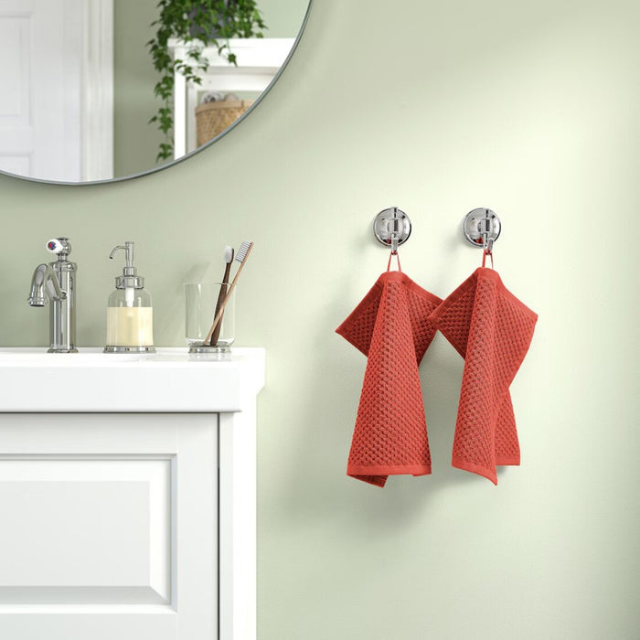 Digital Shoppy IKEA washcloths neatly folded, displaying their high-quality fabric."