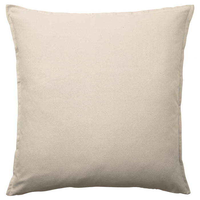 IKEA GURLI unbleached beige cotton cushion cover 65x65 cm, square, plain design #50598780