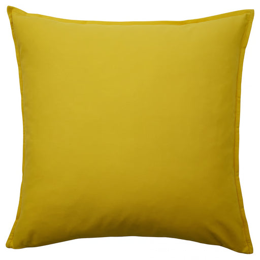 IKEA GURLI yellow cushion cover 65x65 cm, plain square cotton design #20598786