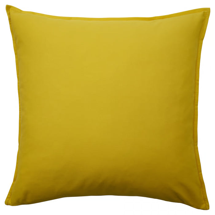 IKEA GURLI yellow cushion cover 65x65 cm, plain square cotton design #20598786