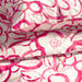 IKEA HÄRLIR duvet cover close-up showing pink floral pattern and fabric texture