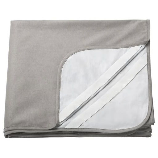 IKEA HAMPPALM waterproof mattress protector grey folded flat product view 180x200 cm #30640742