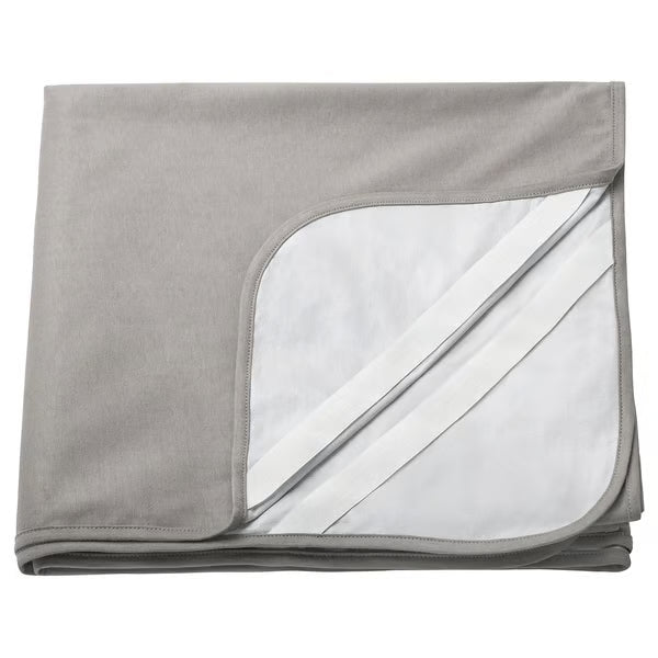 IKEA HAMPPALM waterproof mattress protector grey folded flat product view 180x200 cm #30640742