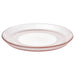 IKEA HAVSGÄDDA pink stripe tempered glass side plate 21cm product view #80607405