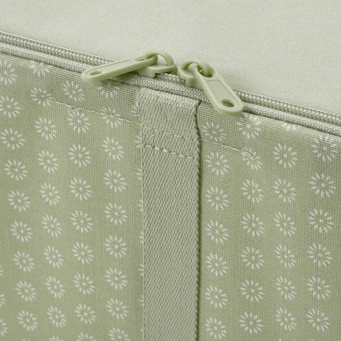  IKEA HEMMAFIXARE flower print storage case front view showing floral pattern detail