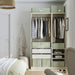 IKEA HEMMAFIXARE storage case in flower print fabric, side view showing zip and frame