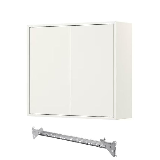 IKEA EKET Cabinet with 2 doors and 2 shelves, white finish 10334606 20340051