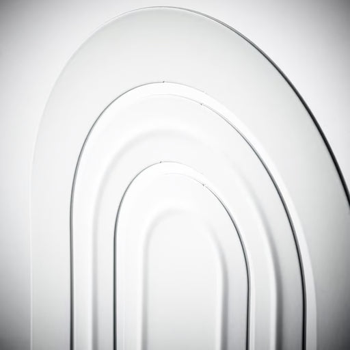 Side view of IKEA HÖSSLÄ white book-end showing steel construction and clean lines