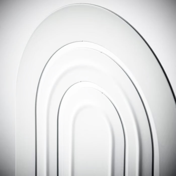 Side view of IKEA HÖSSLÄ white book-end showing steel construction and clean lines