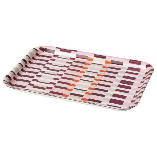 IKEA HÖSTAGILLE multicolour serving tray 20x28cm on table #90631805