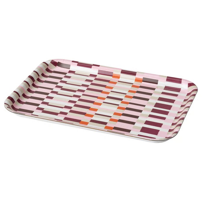 IKEA HÖSTAGILLE multicolour serving tray 20x28cm on table #90631805