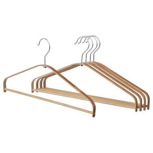 Digital Shoppy  HÖSVANS bamboo hangers arranged neatly in a closet 60555799