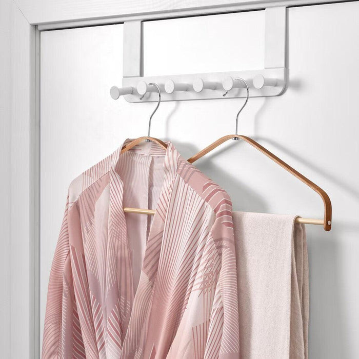IKEA HÖSVANS Hanger, Bamboo, 5 Pack with Clothes Rail, White 55 cm