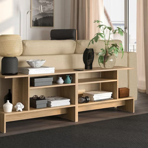 Lifestyle image showing the IKEA HOLMERUD Side Table in a modern living room setting-00541423