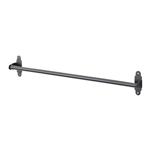 IKEA HULTARP rail black 60cm powder-coated steel kitchen wall rail front view #60448771