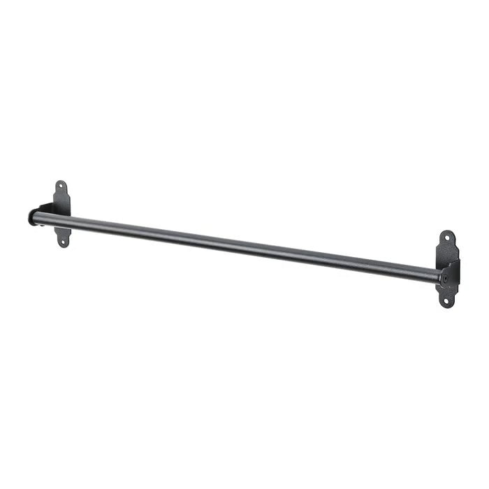 IKEA HULTARP rail black 60cm powder-coated steel kitchen wall rail front view #60448771
