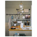 IKEA HULTARP black rail 60cm in bright kitchen setting showing full system with accessories