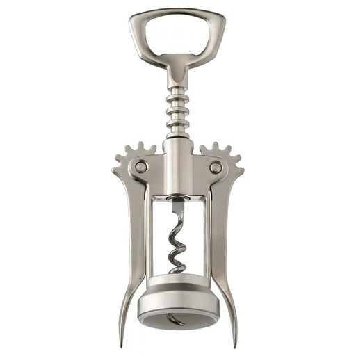  IKEA IDEALISK silver matt winged corkscrew with built-in bottle opener nickel-plated zinc 16cm #80174459