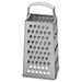  IKEA IDEALISK stainless steel 4-sided box grater front view with handle, 20cm height #50191907