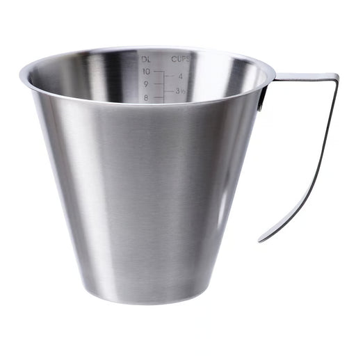 IKEA IDEALISK graduated stainless steel jug 1 litre with handle and dual measuring scales #00174463