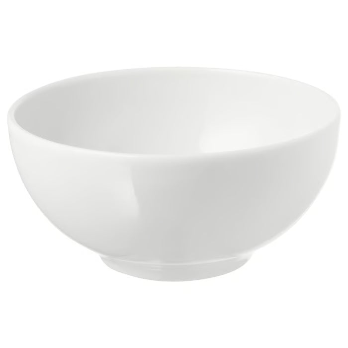 IKEA 365+ white feldspar porcelain bowl rounded sides 13cm simple everyday design #30258951