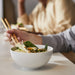 IKEA IKEA 365+ white bowl 16cm holding ramen noodles with chopsticks on wooden table