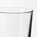 Close-up of IKEA 365+ clear glass smooth rim and straight sides detail shot