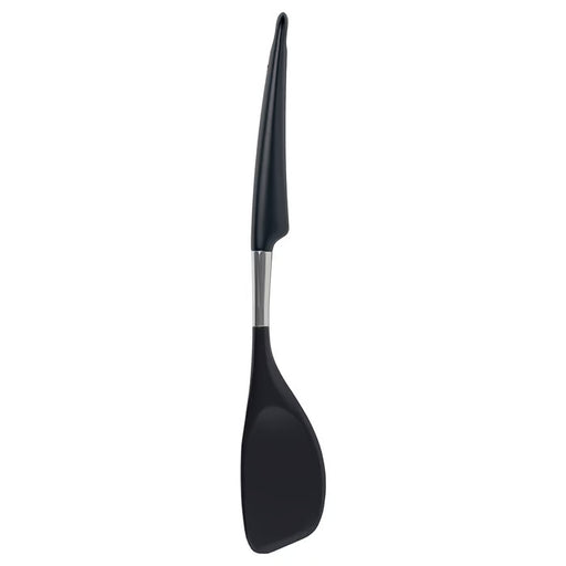 IKEA 365+ HJÄLTE stirring spatula stainless steel black silicone handle with anti-slip notch for non-stick pans #60161599