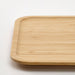 IKEA 365+ large rectangular bamboo lid flat lay showing smooth surface and rounded edges