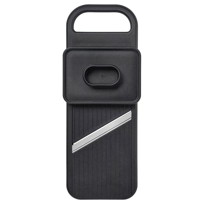 IKEA 365+ mandoline slicer black with stainless steel blade, thickness dial, handguard and rubber grip #80422322