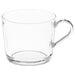 IKEA 365+ clear tempered glass mug 24cl with handle, simple design, product view #60279725