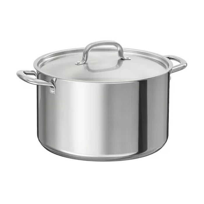 IKEA pot with lid and handle, made of durable material for cooking