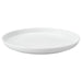 IKEA 365+ white feldspar porcelain dinner plate 24cm front view on white background #10621358