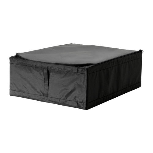 IKEA SKUBB black fabric storage box 44x55x19cm with carry handles #60290365