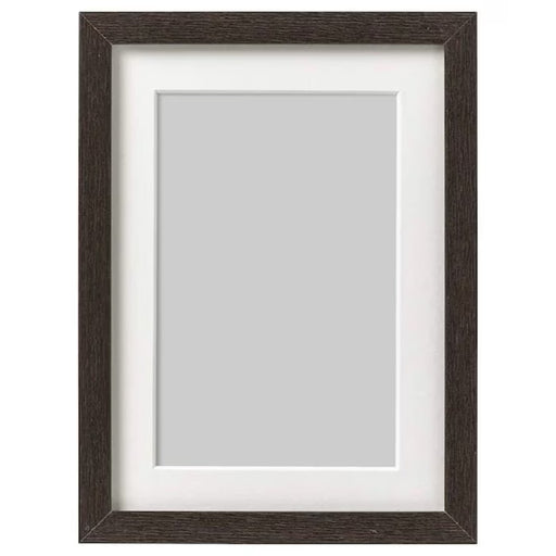  IKEA HOVSTA frame dark brown 13x18 cm front view with plain photograph displayed #50382167
