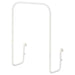 IKEA SKÅDIS white letter holder attached to pegboard holding envelopes and notepad #70320814