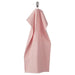 IKEA VÅGSJÖN light pink cotton hand towel 40x70 cm laid flat showing full towel and woven border #70488016