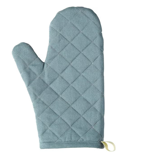  IKEA SANDVIVA oven glove blue textile 32cm heat-resistant kitchen glove front view #00471806