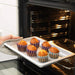  IKEA VARDAGEN silver baking tin stacked or stored showing compact flat profile