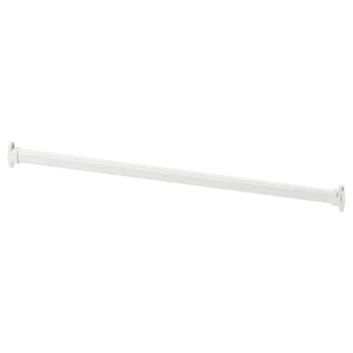 IKEA MULIG white clothes rail 55 cm mounted on wall holding shirts and jackets #30165198