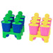IKEA CHOSIGT ice lolly maker assorted colours set of 6 silicone moulds filled with frozen fruit pops #60208479