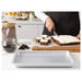 IKEA VARDAGEN baking tin silver angled view showing interior capacity and surface finish